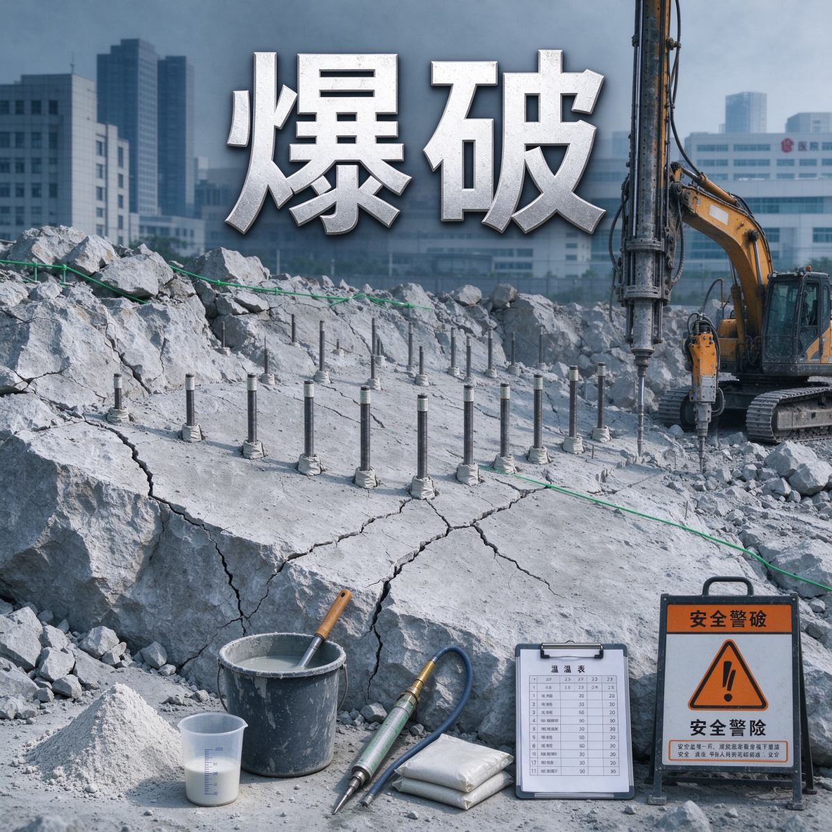 没有炮声的爆破：静态破碎如何让岩石“